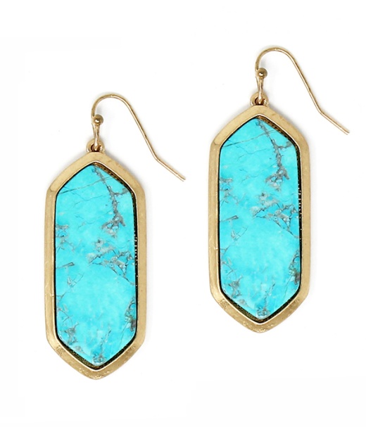 Semi Precious Stone Earrings