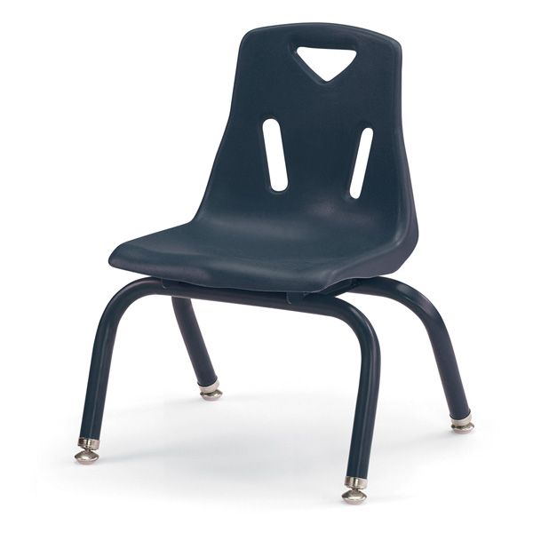 Berries® Stacking Chair With Powder-Coated Legs - 10" Ht - Camel