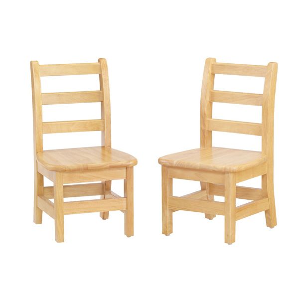 Jonti-Craft® Kydz Ladderback Chair Pair - 10" Height