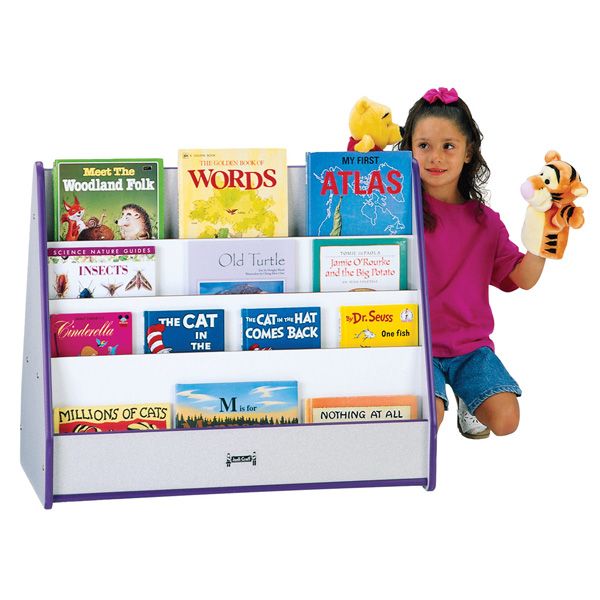 Rainbow Accents® Double Sided Pick-A-Book Stand - Purple