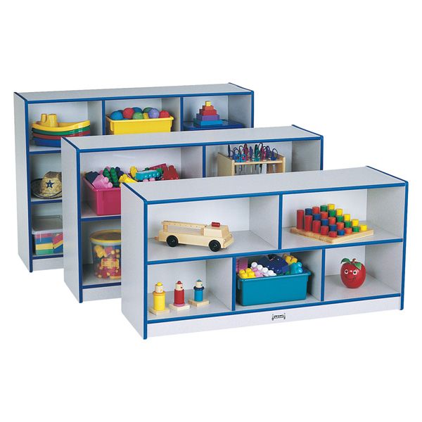 Rainbow Accents® Low Single Mobile Storage Unit - Teal