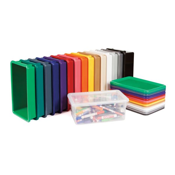 Rainbow Accents® 25 Cubbie-Tray Mobile Storage - With Trays - Teal