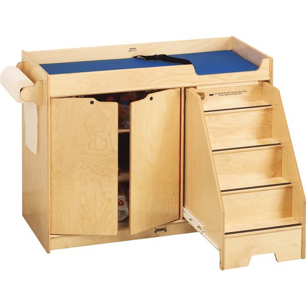 Jonti-Craft® Changing Table - With Stairs - Right
