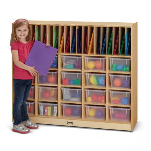 Jonti-Craft Classroom Organizer - With Clear Cubbie-Trays