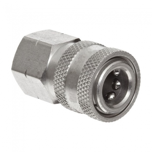 Protool Coupler 1/4 FPT SS Socket - Stainless Steel Straight Through Socket