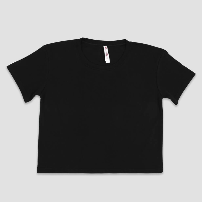 Women’S Festival Crop Tops – Black – Polyester-Cotton Blend – Neil & David