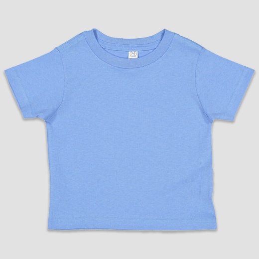 Toddler Fine Jersey Tee- Rabbit Skins Color: Carolina-Blue Size: 4t