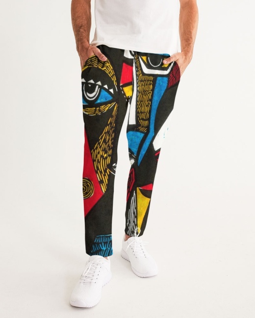 Men's Joggers Abstract Face
