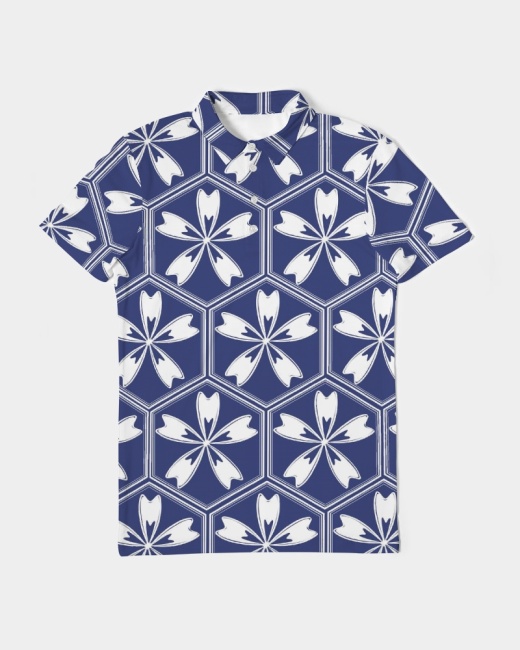 Men's Slim Fit Short Sleeve Polo Sakura