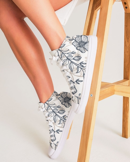 Women's Hightop Canvas Shoes - Premium Quality and Customizable