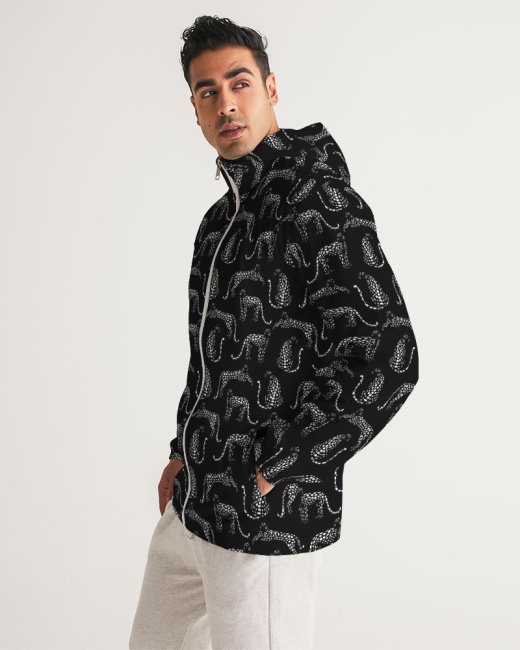 Men's Windbreaker Cheetah Silhouette