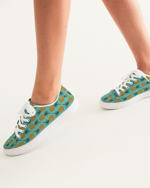 Women's Faux-Leather Sneaker Pineapple