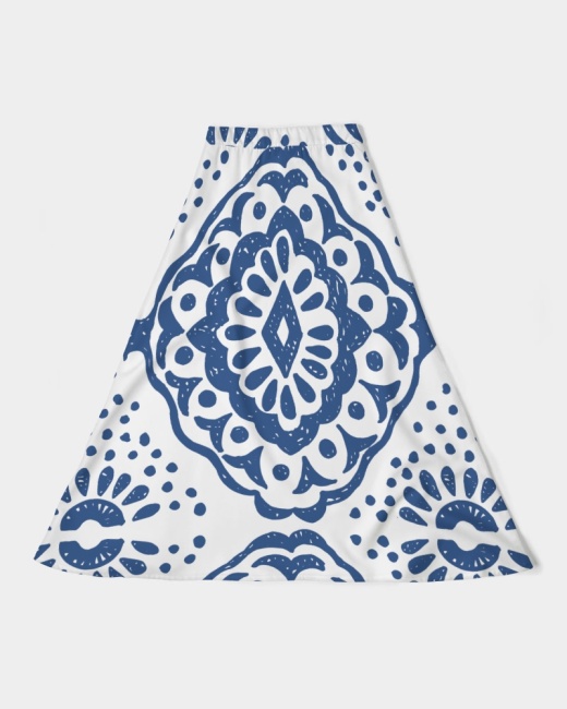 Women's A-Line Midi Skirt Peace