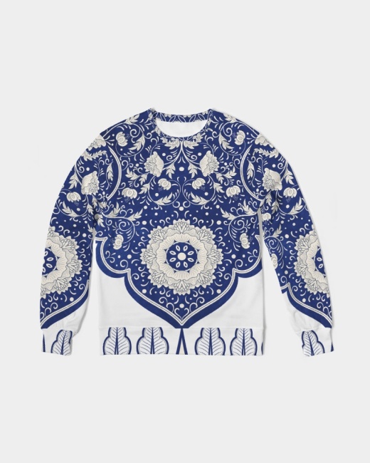 Men's Classic French Terry Crewneck Pullover Wealthy
