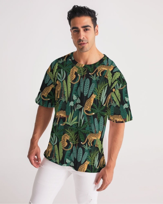 Men's Premium Heavyweight Tee Jungle Cheetah