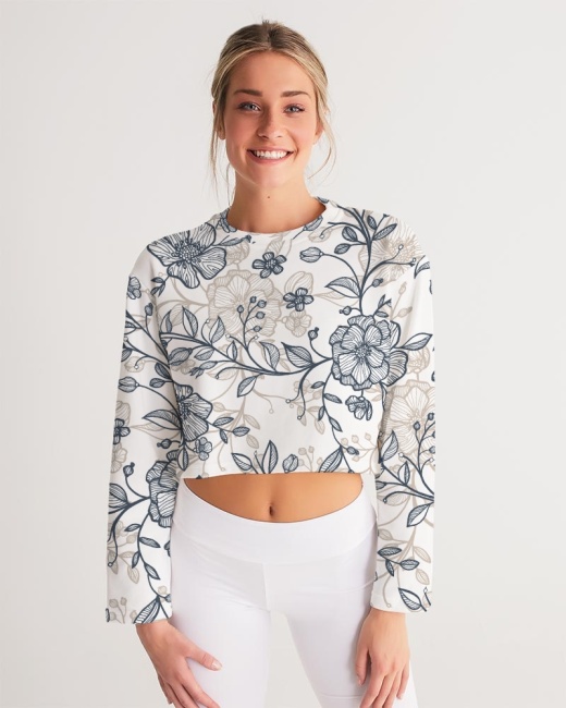 Women's Cropped Sweatshirt Growth