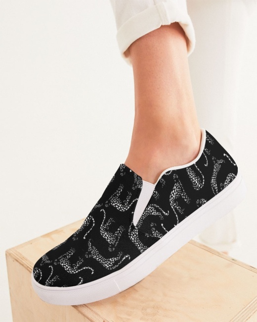 Women's Slip-On Canvas Shoe Cheetah Silhouette