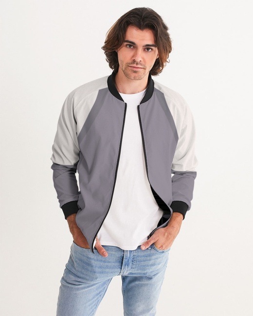 Men's Bomber Jacket Neutral Color