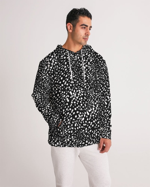 Men's Hoodie Cheetah Black