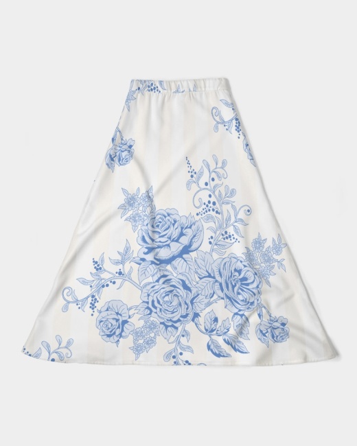 Women's A-Line Midi Skirt Peony