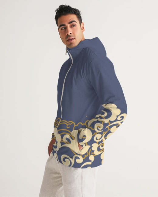 Men's Windbreaker Round Dragon