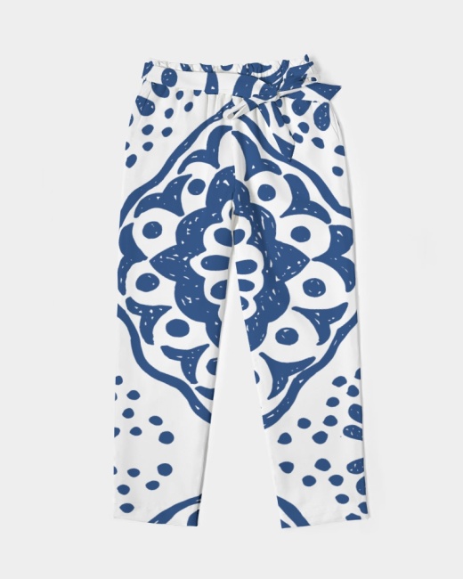 Women's Belted Tapered Pants Peace
