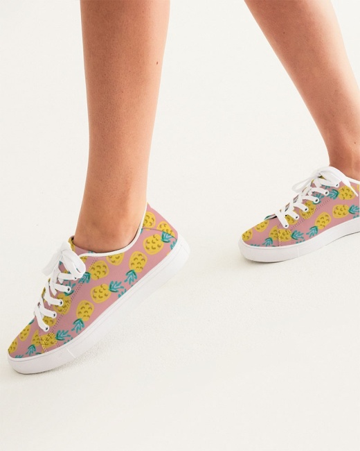 Women's Faux-Leather Sneaker Pineapple Twin