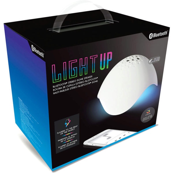 Coby Light Up Dome Speakers In White
