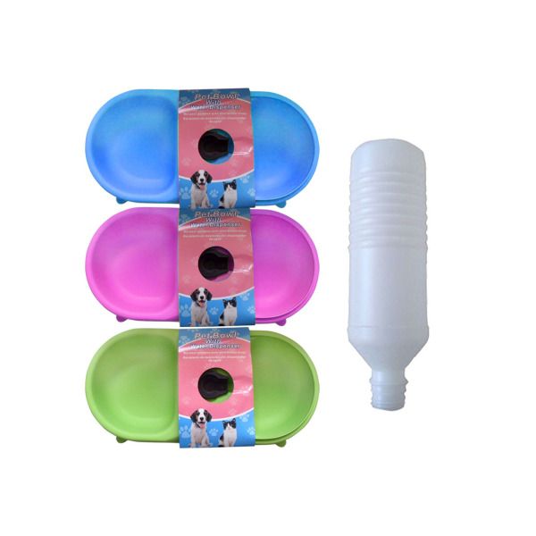 Pet Bowl With Water Dispenser, Pack Of 6
