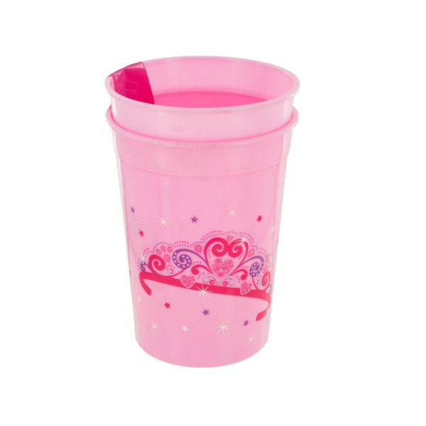 Pink Princess Plastic Cups Set, Pack Of 24