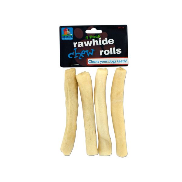 Rawhide Roll Chews, Pack Of 24