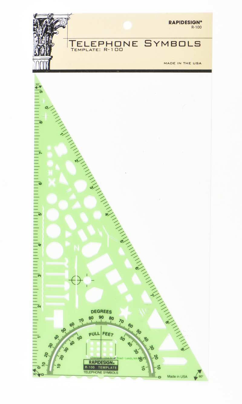 Rapidesign® Telephone Symbols Template