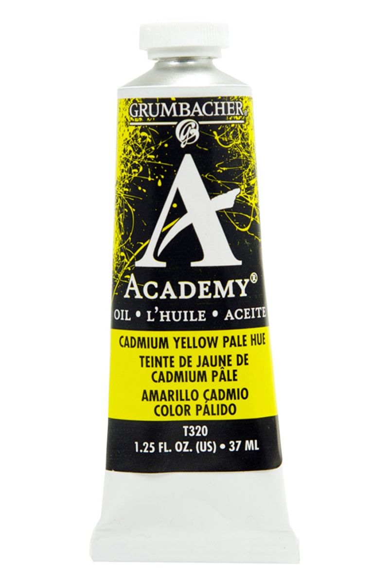 Academy® Oil Yellow Color Family - Lemon Yellow T118 / 37 Ml. (1.25 Fl. Oz.)