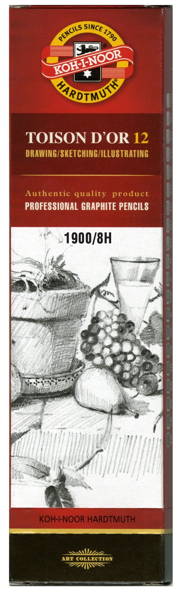  Koh-I-Noor® Toison D'or Graphite Pencils - 8h
