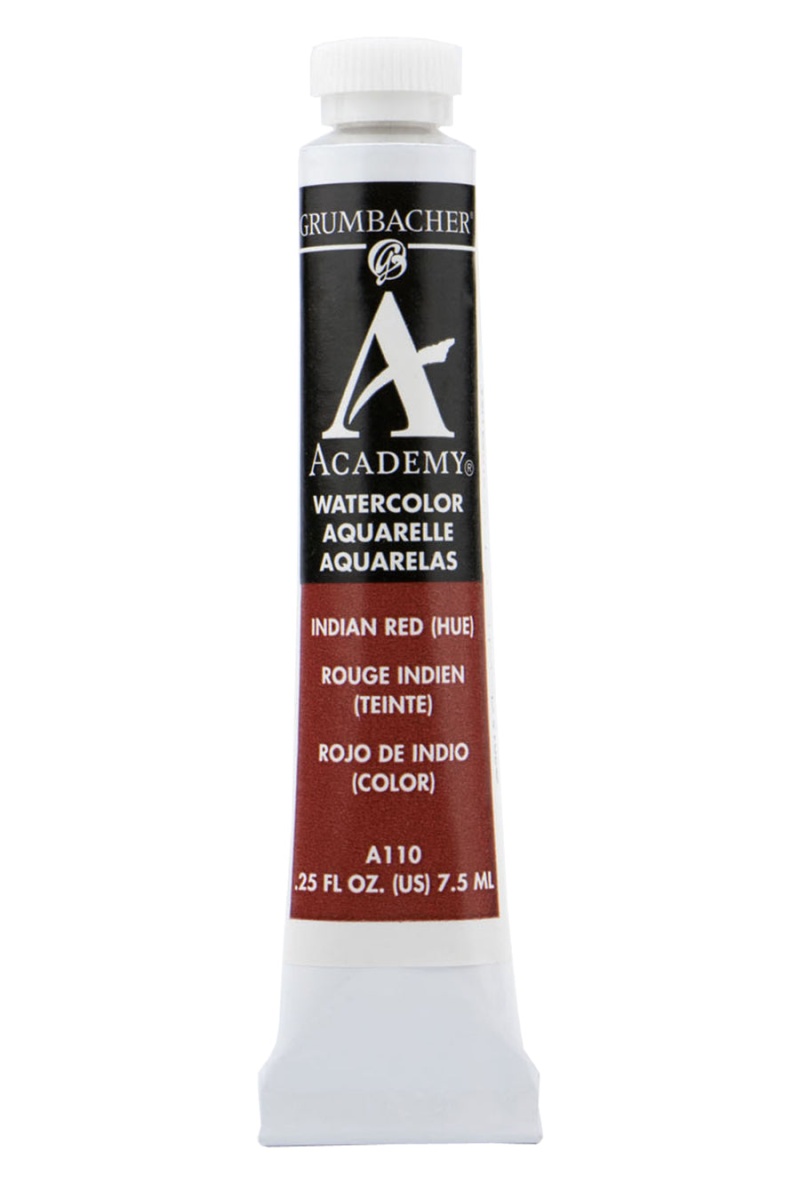 Academy® Watercolor Earthtone Color Family - Perylene Maroon A163 / 7.5 Ml. (0.25 Fl. Oz.)