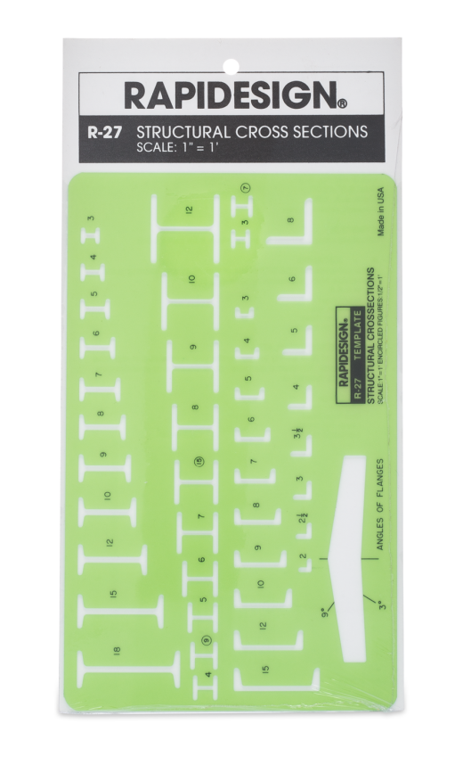 Rapidesign Structural Cross Section 1" Template