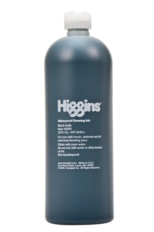 Higgins Black India Ink, 32 Oz - The Ultimate Artistic Expression