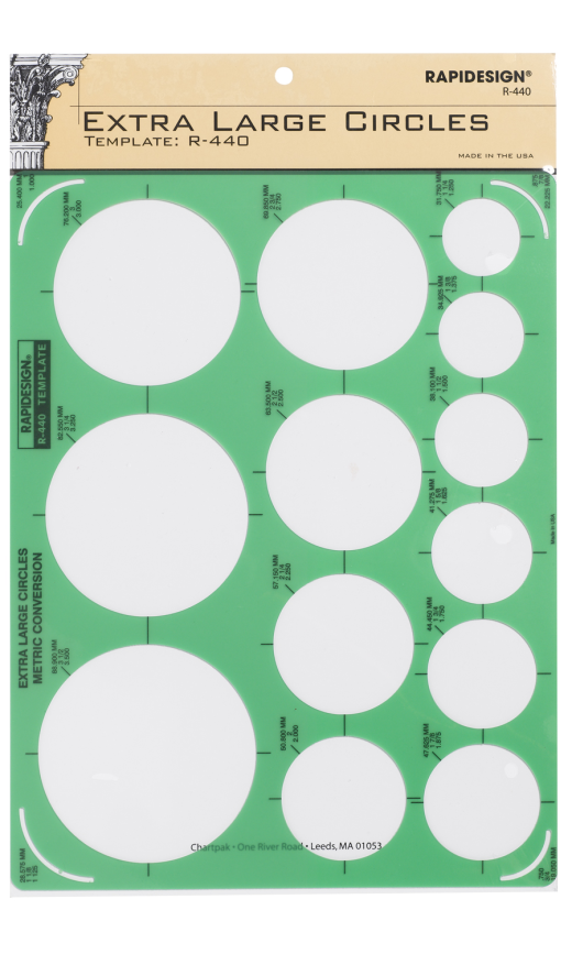 Rapidesign® Extra Large Circles Template