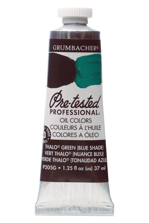 Grumbacher® Pre-Tested® Oil Green Color Family Thalo Green Bs P205g / 37 Ml. (1.25 Fl. Oz.)