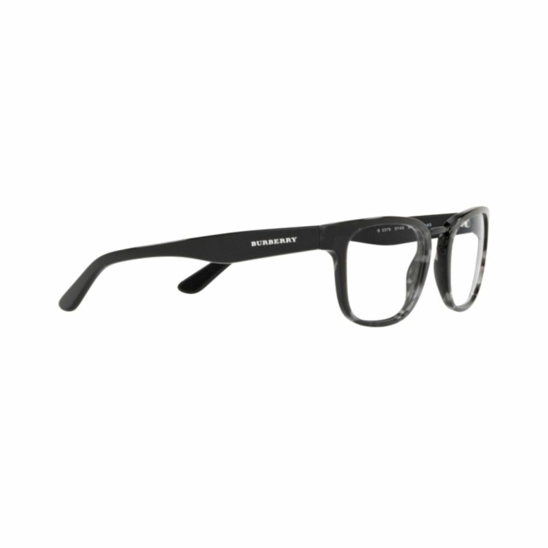 Burberry Grey Havana Square Men's Plastic Eyeglasses