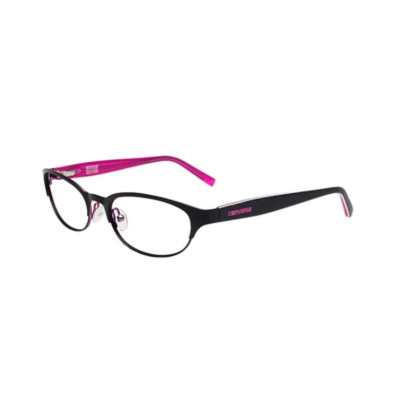 Converse Black Oval Womens Metal Eyeglasses 0796