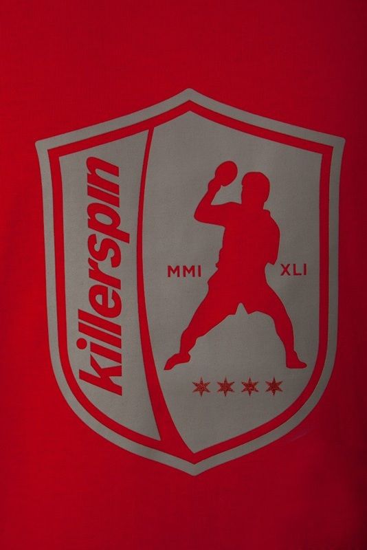 Killerspin The Steel Shield Shirt: Red/Grey, Medium
