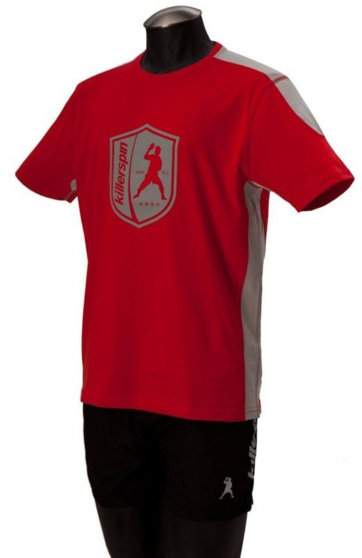Killerspin The Steel Shield Shirt: Red/Grey, Large