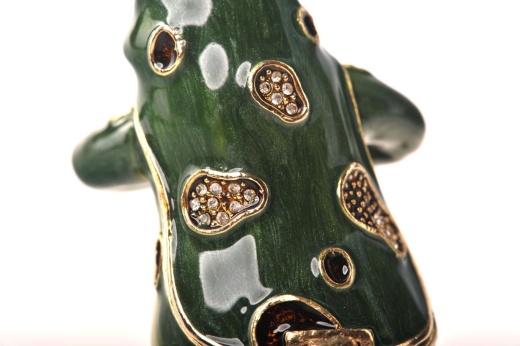 Frog Playing The Saxophone Jewelry Box by Keren Kopal