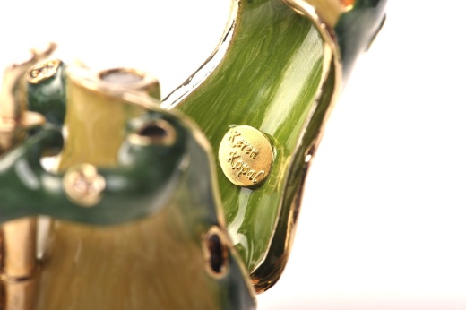 Frog Playing The Saxophone Jewelry Box by Keren Kopal