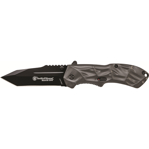 Packaging: Box, Handle Color: Gray, Blade Edge: Plain, Blade Style: Tanto