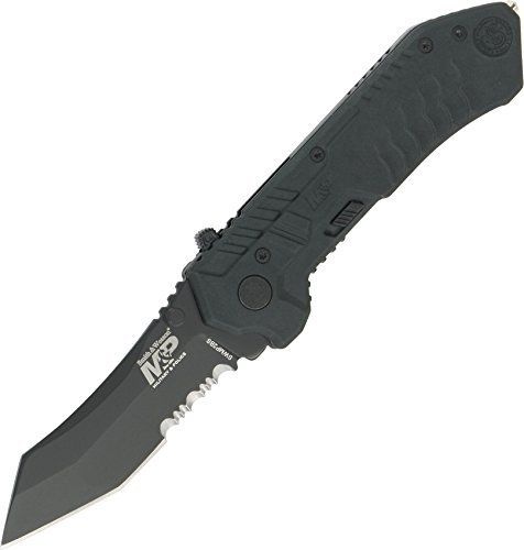 M&P M.A.G.I.C. Assist Black W/40% Serrated Scooped Back Tanto