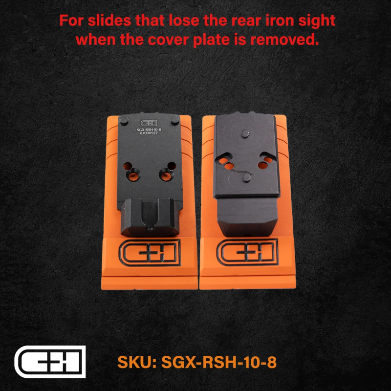 Optics Adapter Plate -Sig P320 Legion (X-Five/M17/M18) W/ R1p/Dpp Cut To Rmr/Sro/Holosun 407C 507C 508T W/ 10-8 Rear Sight