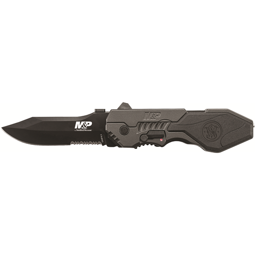 Packaging: Box, Handle Color: Black/Gray, Blade Edge: Serrated