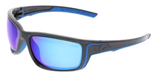 SR4 Swagger Safety Glasses, Gun Metal Frame, Blue Diamo